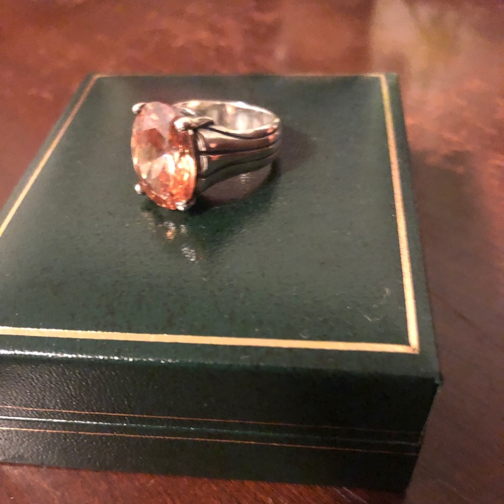 Silpada Champagne CZ Ring 7